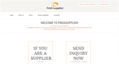 Desktop Screenshot of findasupplier.com