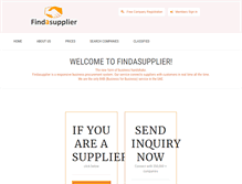 Tablet Screenshot of findasupplier.com